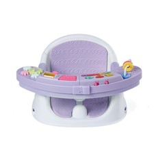 Baby Discovery Seat Booster Music Lights 3-In-1 Lavender Interactive Play Place