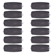 12 Extra Coarse Replacement Roller Refill Heads 1 Count Pack of 12 , Black
