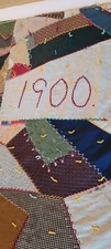 Antique 1900 Handmade Patchwork Crazy Quilt 70x80 Embroidered Folk Art Country