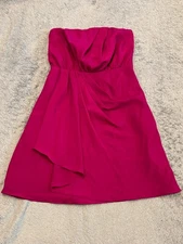 Express Dress Womens 6 Purple Strapless Stretch Party Cocktail Mini