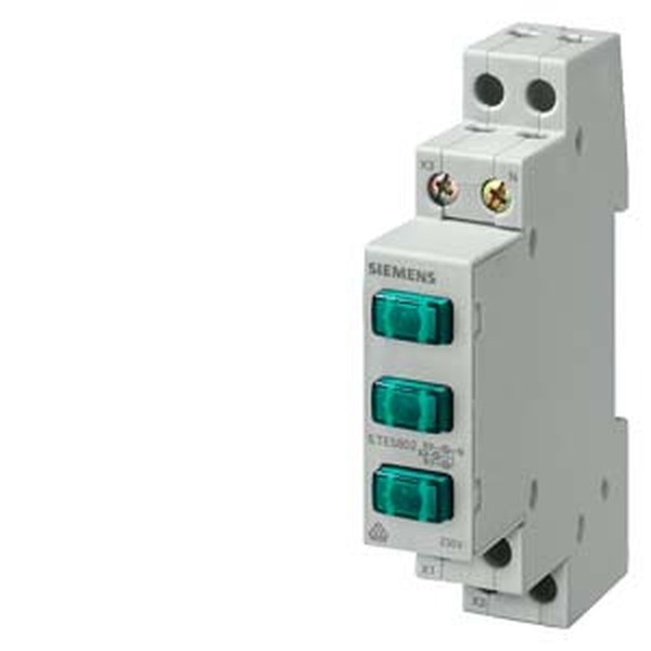 5TE5 Modular Signal Lamp 3x LED 1M 230V AC Green