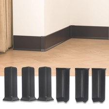 Baseboard Corner Blocks 4inch Height, Self Adhesive 3 Inside  3 Outside Corners