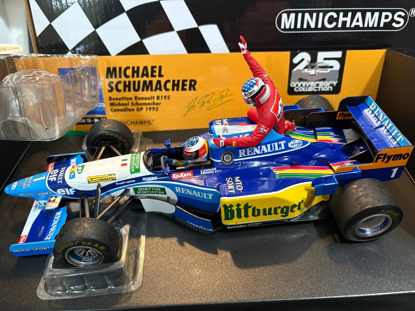 1:18 Minichamps 510950601 Michael Schumacher/Jean Alesi 1st Win Canada 1995