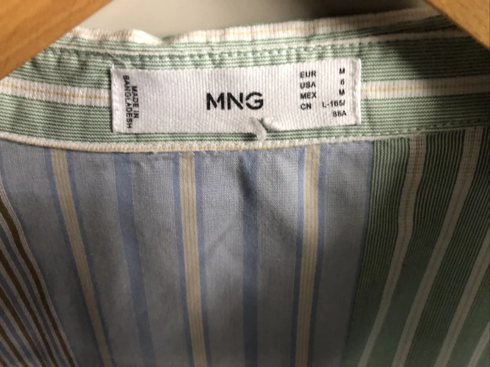 Mango Womens Striped Shirt UK Size Large (14] - Image 4 of 4