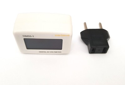 7x DM55-1 AC 80-300 V LCD Digital Voltmeter 110 V . US Plug + EU Adapter