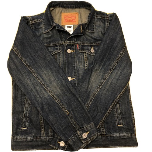 Youth Levi Jean Jacket sz L Denim New 