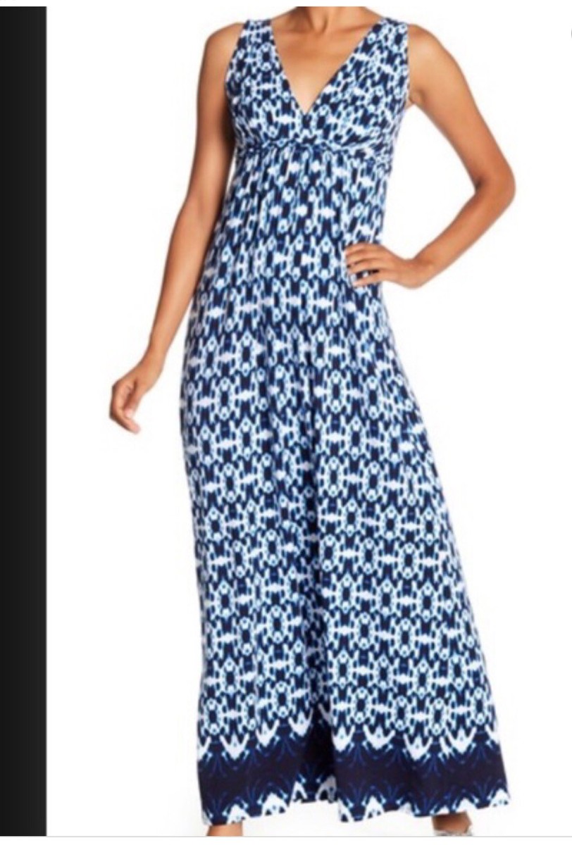 TART CHLOE TIE DYE MATERNITY DRESS BLUE SIZE SMALL NWOT