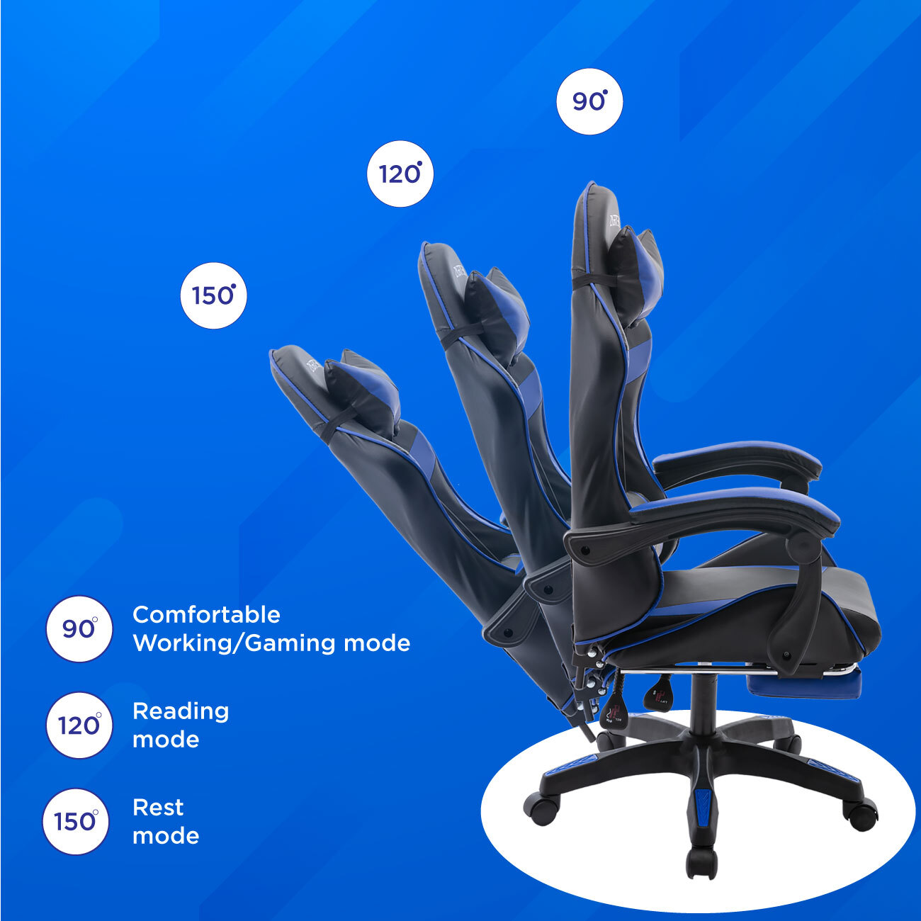 Height Adjustable MultiPurpose Ergonomic Home Computer Office Gaming