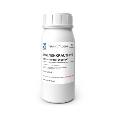 TerraDomi 500 ml Rasenunkrautvernichter für bis zu 600 m² Rasenfläche, Dicotex