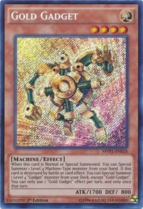 Gold Gadget - MVP1-ENS18 - Secret Rare - 1st Edition x3 - Near Mint