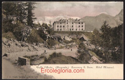 ad9870 - VINTAGE POSTCARD - Aosta City - Hotel Miraval