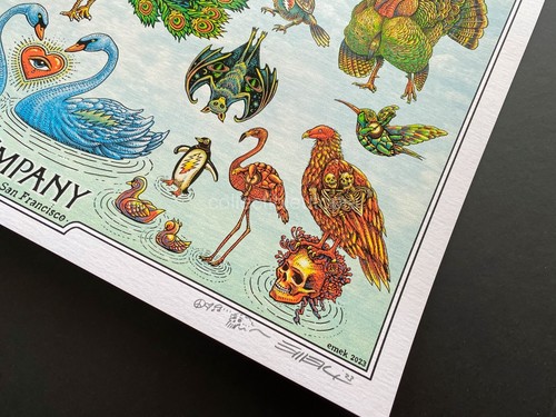 Emek Dead and Company San Francisco Birds of Feather AE #/200 Art Print Poster - Picture 11 of 12