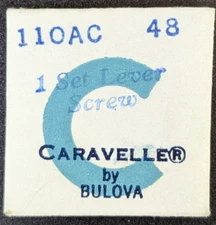 NOS Genuine Bulova Cal. 110AC - Setting Lever Screw - #48 Vintage Watch Part
