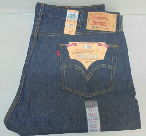 Vintage Levis 501xx 38(34)x33(29) Blue Medium Wash Button Fly