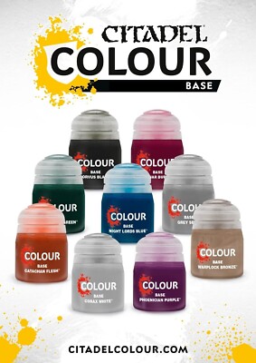 Games Workshop - Citadel Colour Paints - BASE (12ml)  **CHOOSE YOUR COLOR**