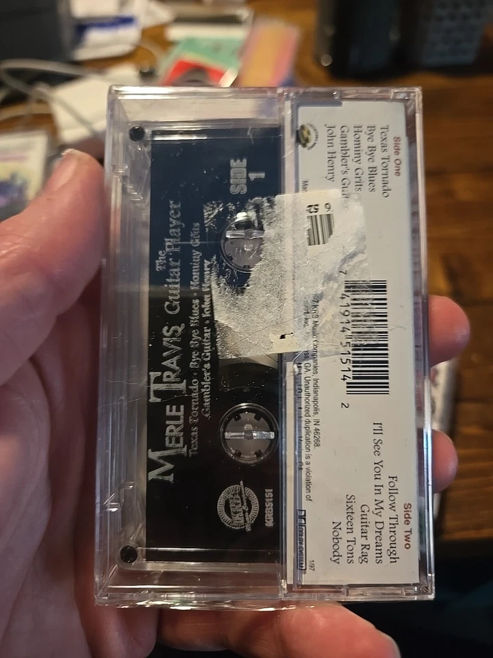 Merle Travis: The Guitar Player (1997 Cassette Tape KRB5151) sealed - Image 3 of 3