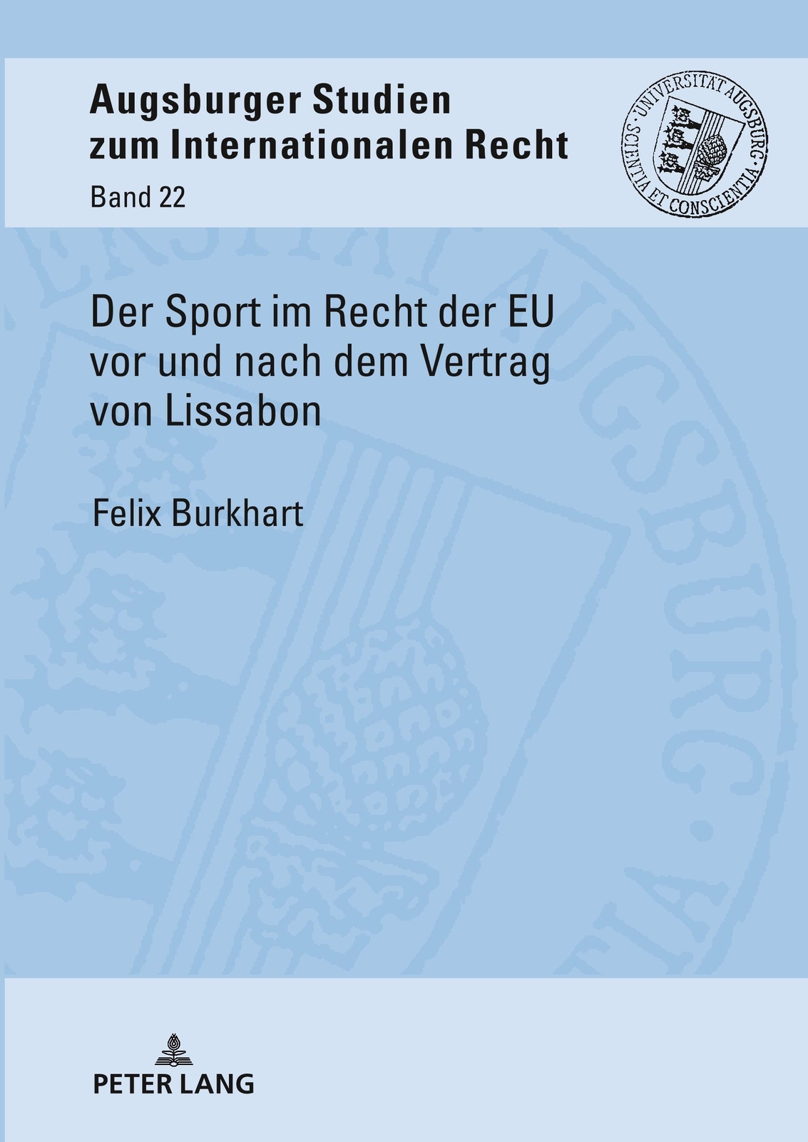 Thumbnail - Felix Burkhart | Der Sport Recht Der Eu Vor Und Nach Dem Vertrag Von