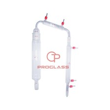 Kit distillazione laboratorio con giacca vigreux e connettore tubo rimovibile