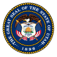 3" utah state seal sticker decal usa made