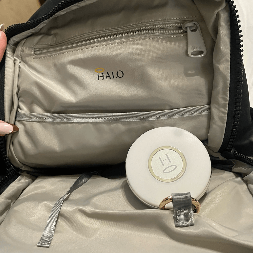 HALO RFID Backpack w/ Two Phone Chargers & Flashlight black  display picture 2