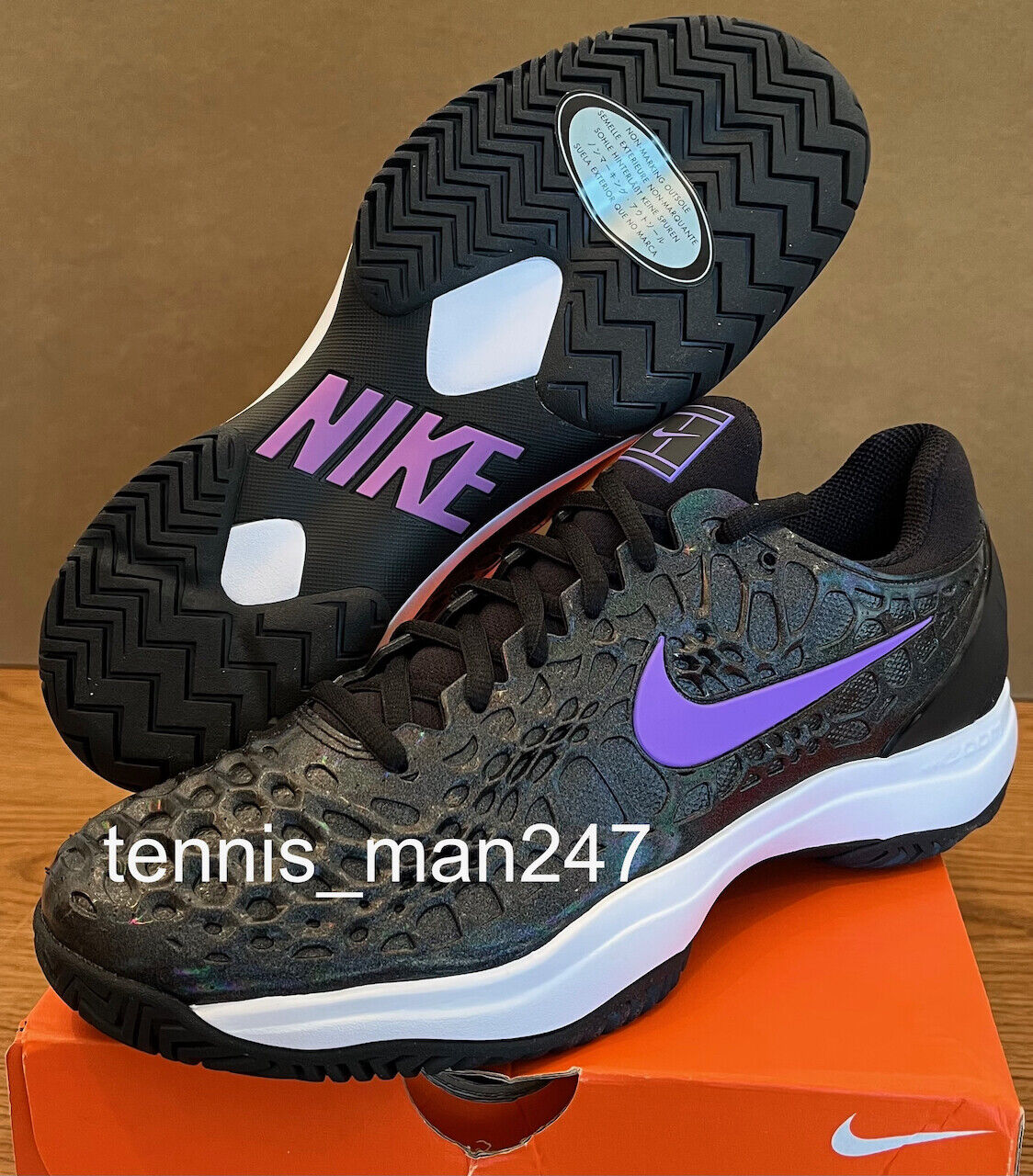 loyalty Precipice Secret Nike Rafa Nadal 2019 US Open Zoom Cage 3 HC SLK 4 Tennis Shoes Federer RF  10 NEW | eBay