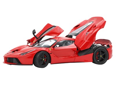 FERRARI LAFERRARI ROSSO CORSA RED W/DISPLAY CASE 1/18 DIECAST BY