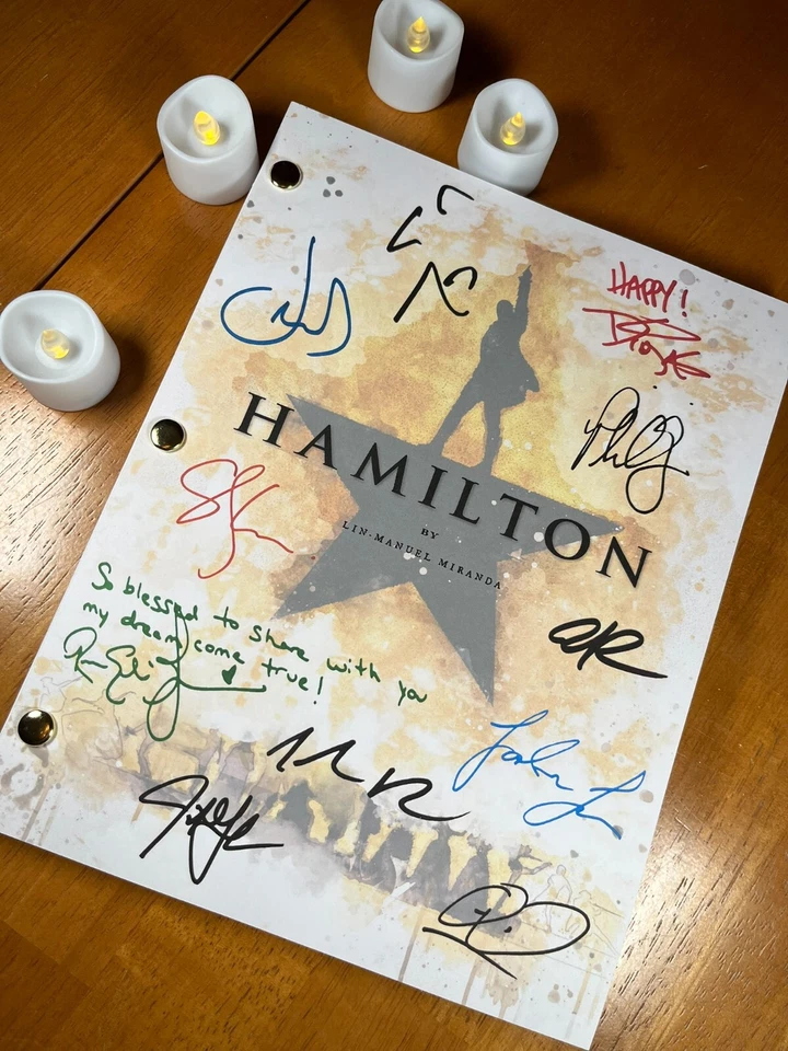 Hamilton Script Signed- Autograph Reprints- 146 Pgs- Hamilton Broadway Musical - Image 2 of 4