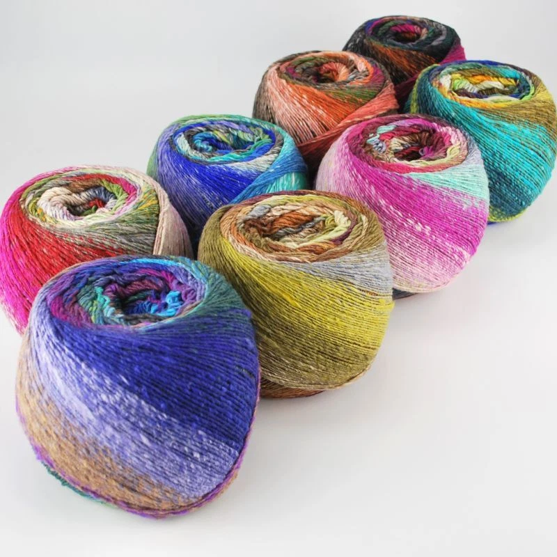 Hilo de Lana Noro Tsubame 4 Capas Deportivo Multicolor Seda Merino Tejer Crochet Foto 2 de 4