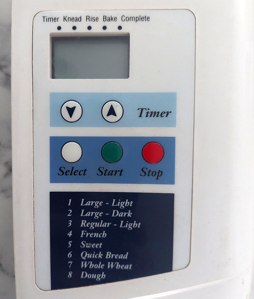 Regal Kitchen Pro Bread Maker Replacement Parts Model K6743 Control