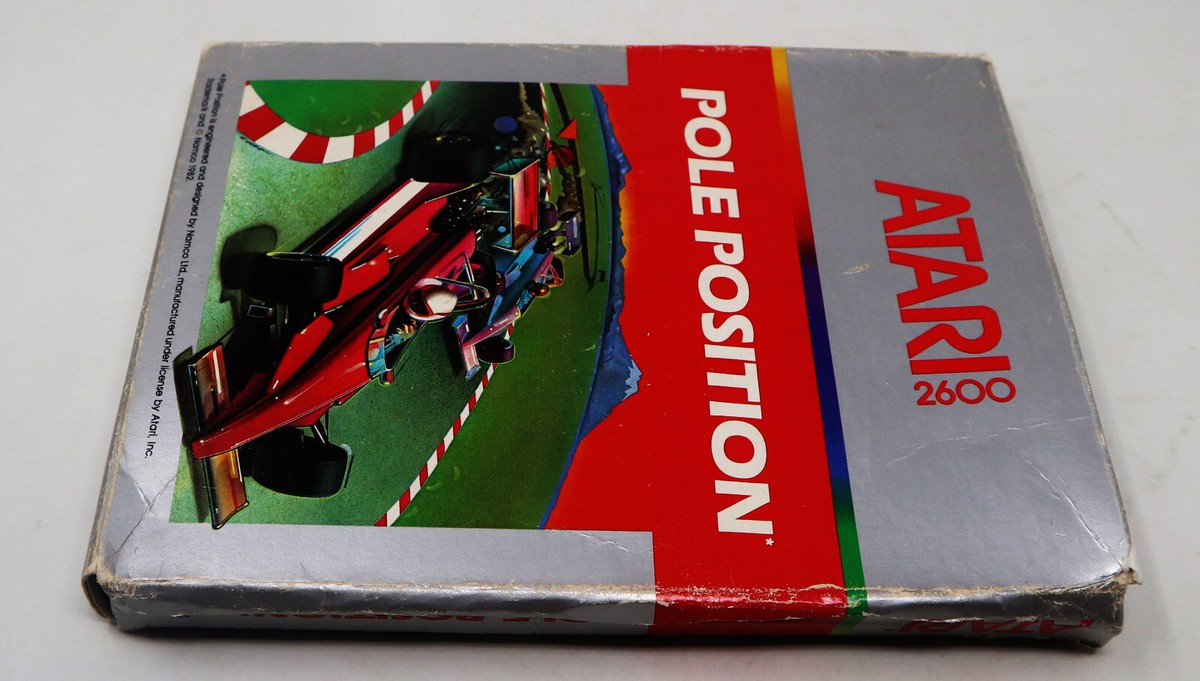 VINTAGE 1982 80s ATARI 2600 POLE POSITION CARTRIDGE VIDEO GAME