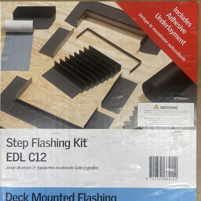 VELUX Step Flashing Skylight Low Profile Deck Mounted EDL C12 Aluminum NEW