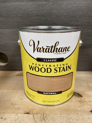 1 Gallon Varathane Classic Penetrating Wood Stain Natural 386721 New