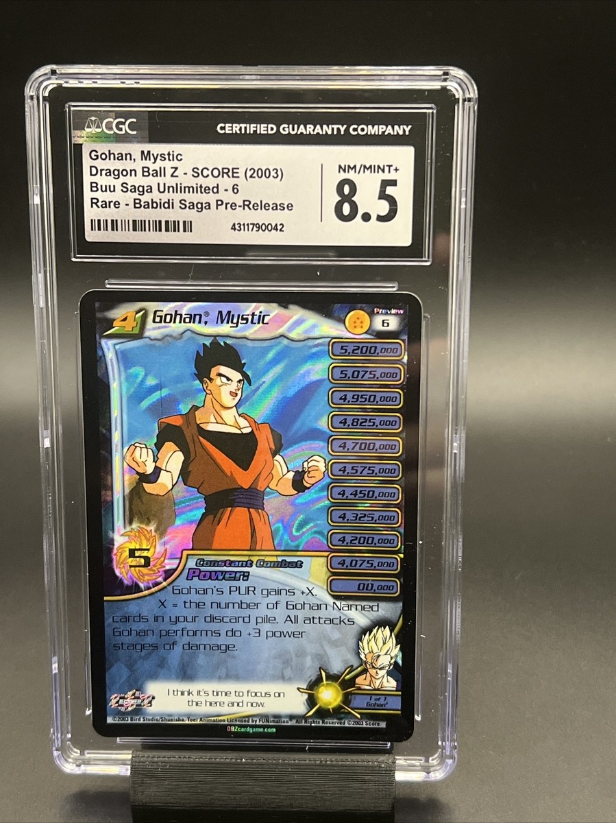 Gohan, Mystic Lv 4 Foil Buu Saga CGC 8.5 Near Mint Score Z | eBay