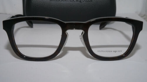 Mcq Mq0116Op 004 Gunmetal Blue Havana Authentic Eyeglasses 50-17-135 NEW ALEXANDER MCQUEEN MCQ MQ0116OP 004 GUNMETAL BLUE  main image 2