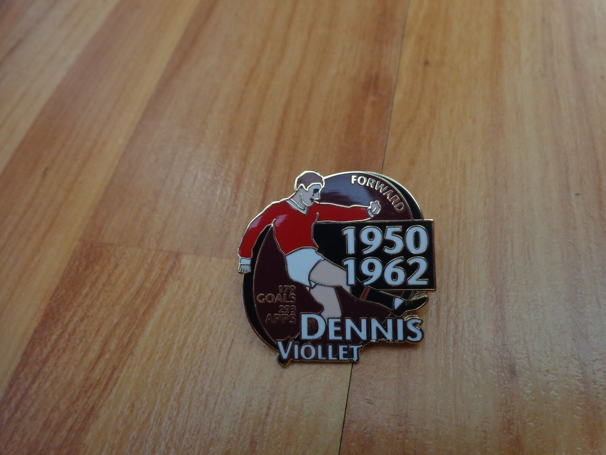 Pin's Danbury Mint - GRAND JOUEUR Manchester United - Dennis Viollet - Neuf Sous Blister