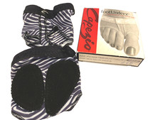 Capezio Lyrical Dance Foot Undeez Undies, Zebra Print, Size XXL New