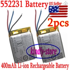USPS 2pcs 552231 3 WIRE 400mAh Li-ion Rechargeable Battery  Fit 502030 552131