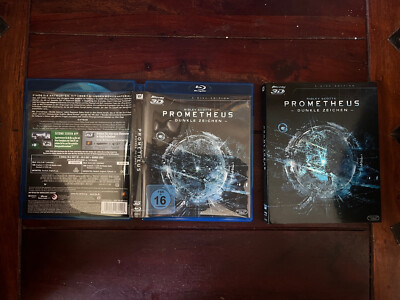 Prometheus [Blu Ray 3D + Bonus Blu Ray] 2012 Ridley Scott Michael Fassbender