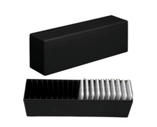 2 Black Coin Slab Storage Boxes for 40 Coin Slabs Compatible with PCGS NGC PMGab