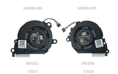 CPU & GPU Cooling Fans For HP 13'' Spectre X360 13-AE L04885-001 L04886-001  #E10