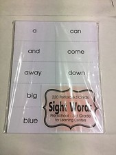 220 Sight Words - Flash Card Kit  Prekindergarten - Third Grade words