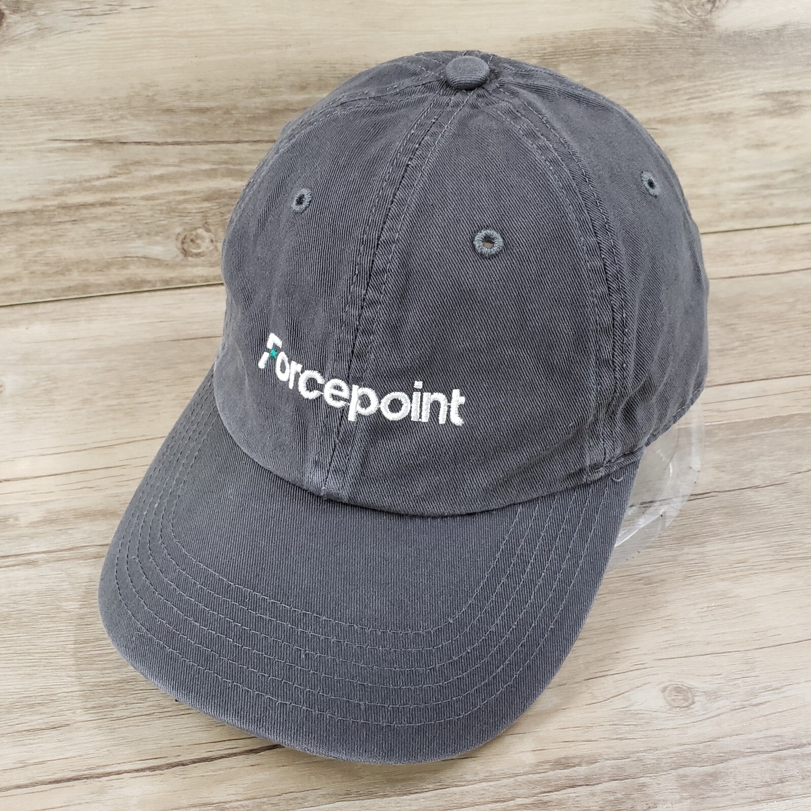 Forcepoint Logo Hat Cap Strap Back Gray Cotton Sp… - image 6