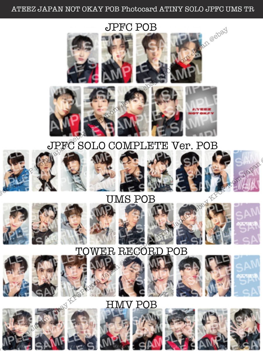 ATEEZ JAPAN NOT OKAY Album + POB Photocard ATINY SOLO JPFC ATEEZ JAPAN NOT OKAY Album + POB Photocard ATINY SOLO JPFC