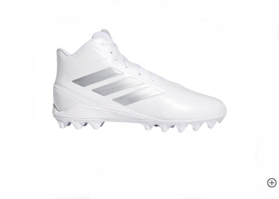 ADIDAS Size 12K Freak Mid MD J Football Cleats Shoes Kids Youth White Silver NIB | eBay