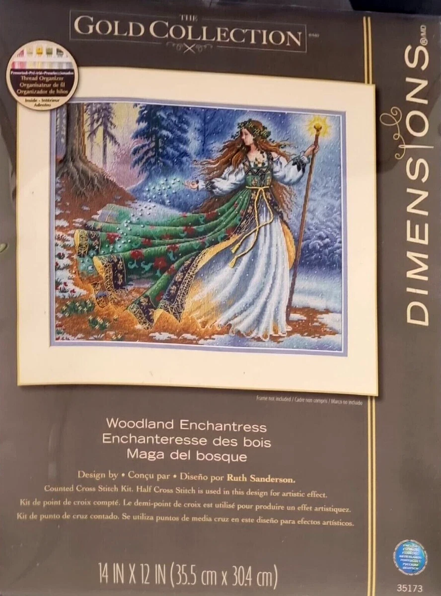 DIMENSIONS Gold Collection WOODLAND ENCHANTRESS Counted Cross Stitch Kit