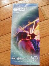 BRAND NEW DISNEY'S EPCOT ORLANDO GUIDE MAP APRIL 2022