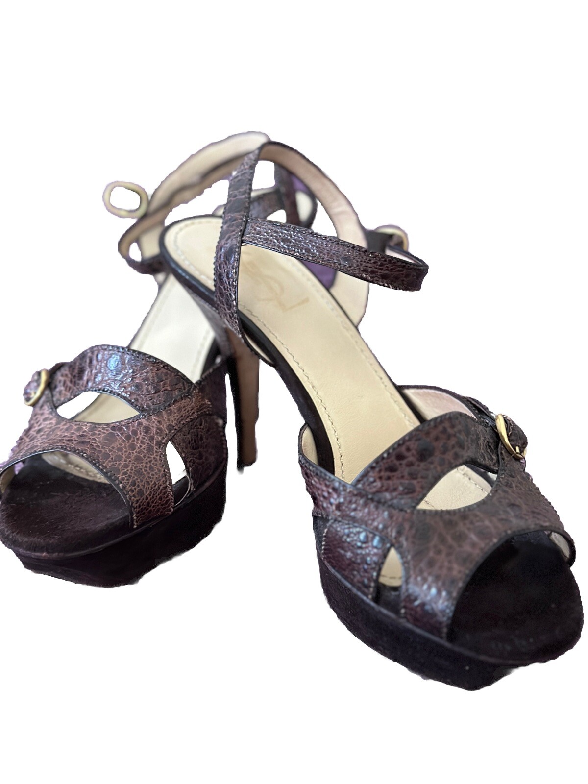 SAINT LAURENT Sandali vintage tacchi YSL taglia 7