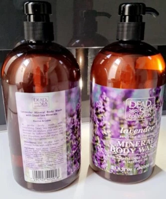 1 x 1000ml DEAD SEA COLLECTION LAVENDER MINERAL BODY WASH
