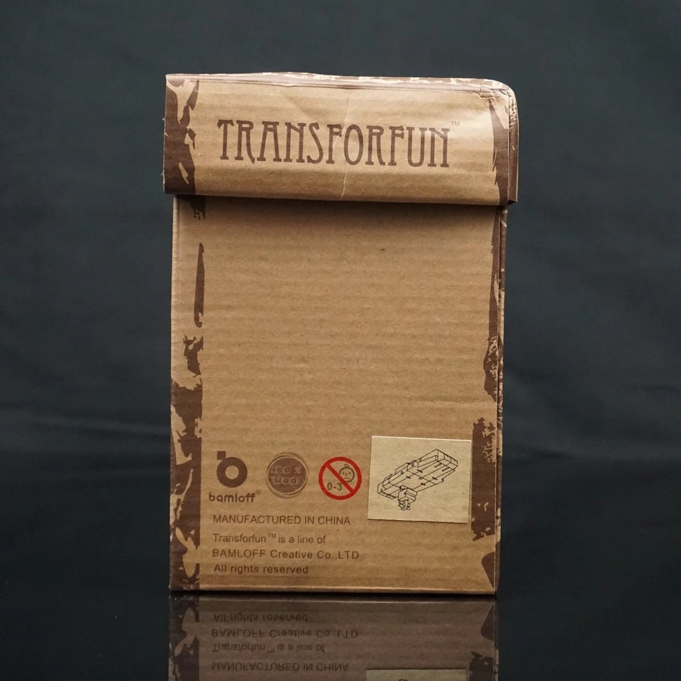 WooBot Transforfun Series #1 Wooden Transforming Robot/Aircraft Carrier - New! - Image 4 of 4