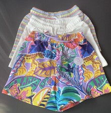 Next Girls Shorts 3 Pack Brand New Age 4 - 104cm Safari Stripes Plain White